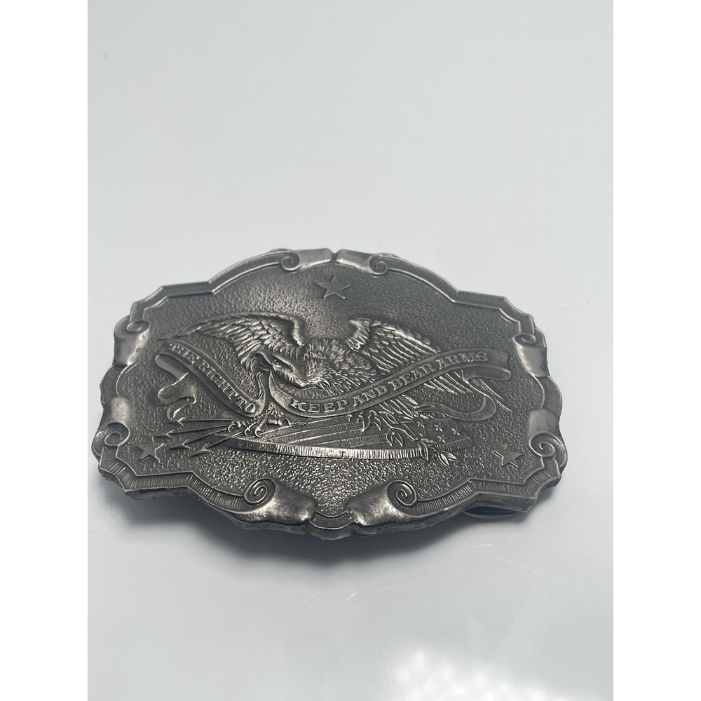 1975 Gander Mountain 2nd Amendment The Right‎ to Keep and Bear Arms Belt Buckle